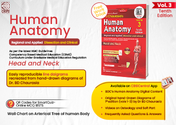 BD CHAURASIA'S HUMAN ANATOMY, 10/E, VOLUME 3